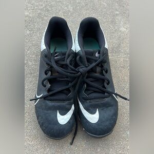 Nike Black and White softball cleats